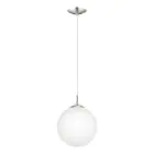 Eglo Luce Pendente Rondo Acciaio Nichel Satinato | Adatto per E27